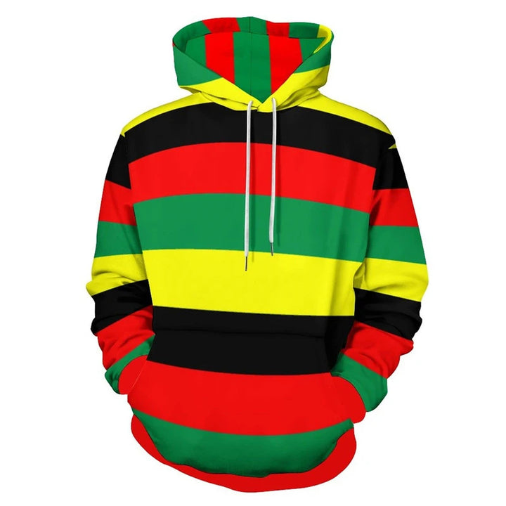 Damen Trendiger Kapuzenpullover mit kreativen Farbverlauf Echoarchiv