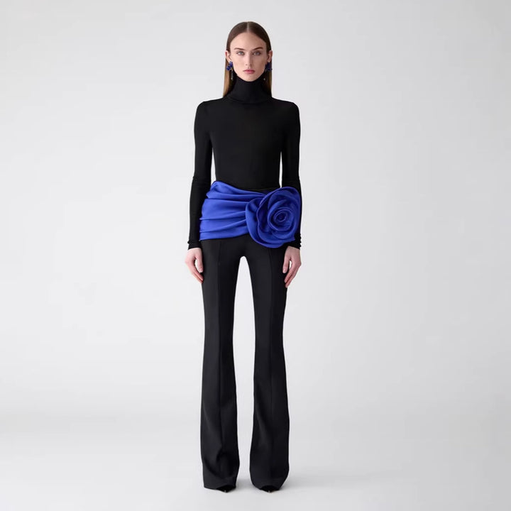 Damen eleganter Ganzkörperanzug mit Blütenapplikation Echo Archiv