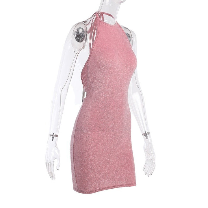 Damen Glitzerndes Rückenausschnitt Abendkleid Echo Archiv
