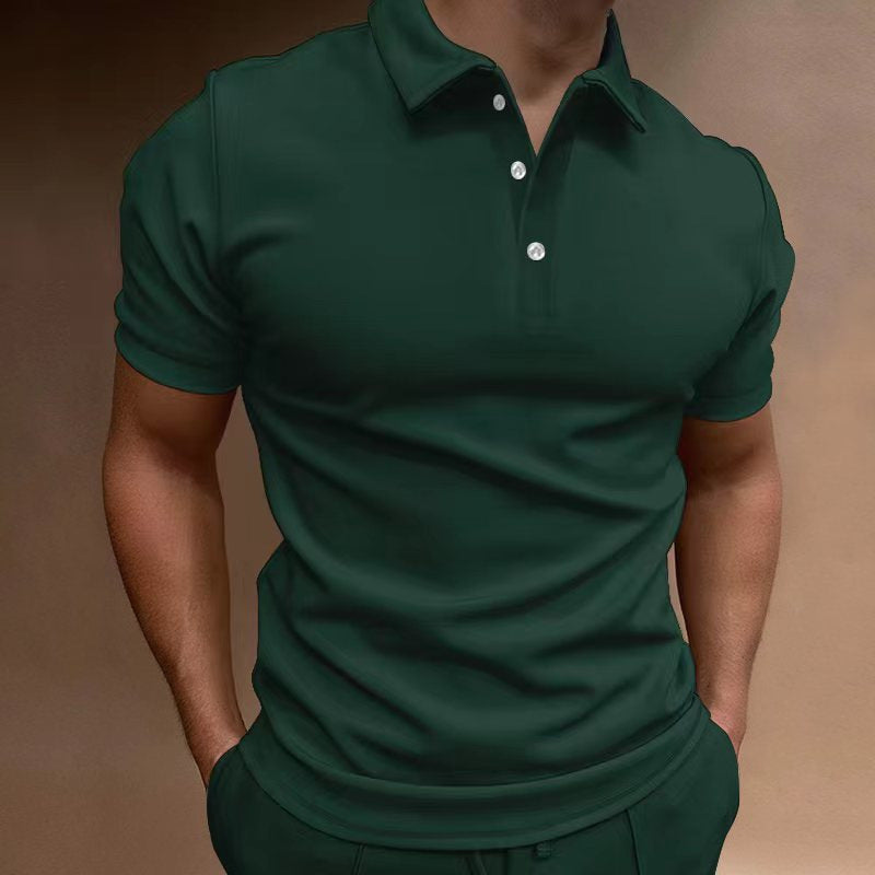 Männer leistungsorientiertes Kurzarm Polo-Shirt Echoarchiv