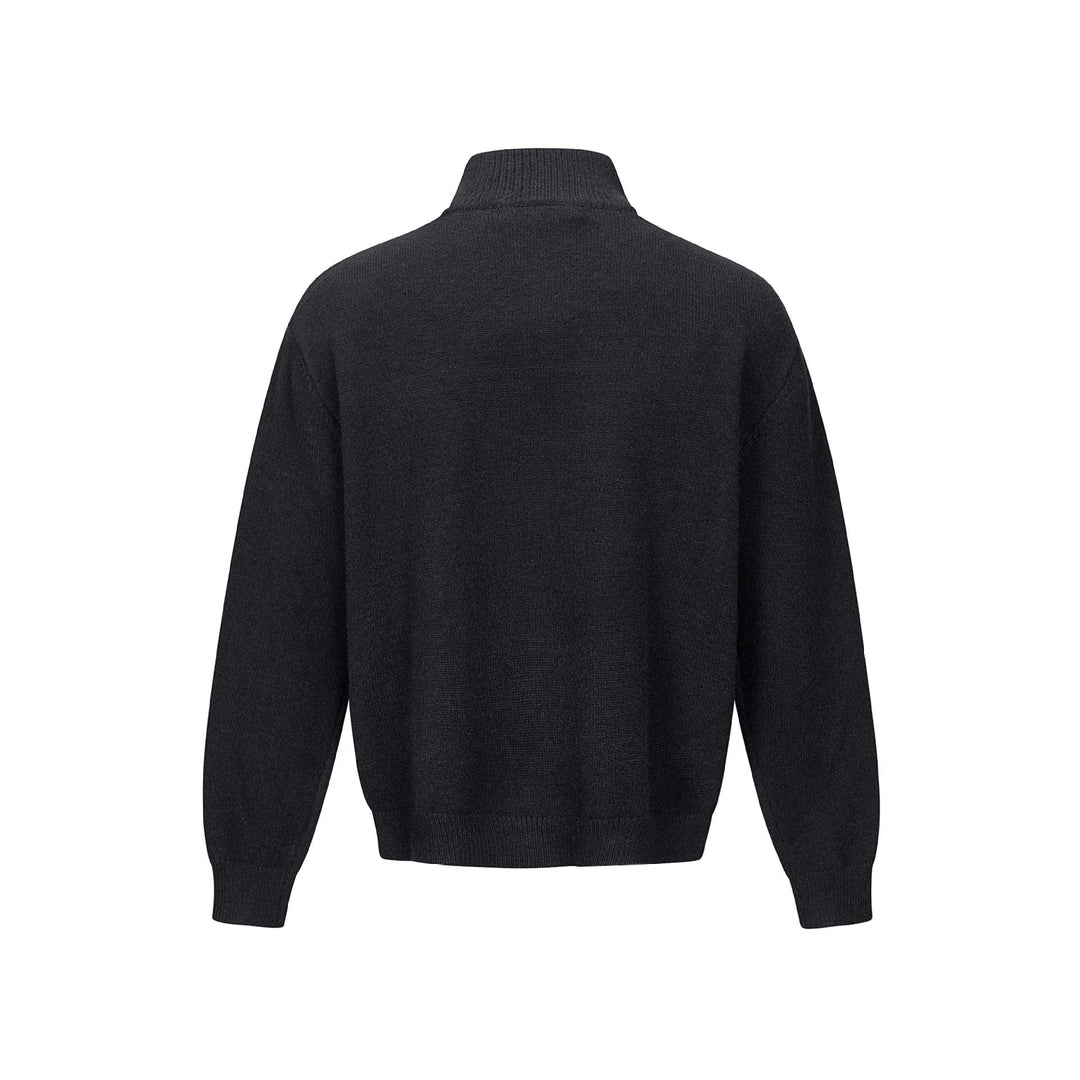 Herren Halbzip-Strickpullover mit Rippenkragen Echoarchiv