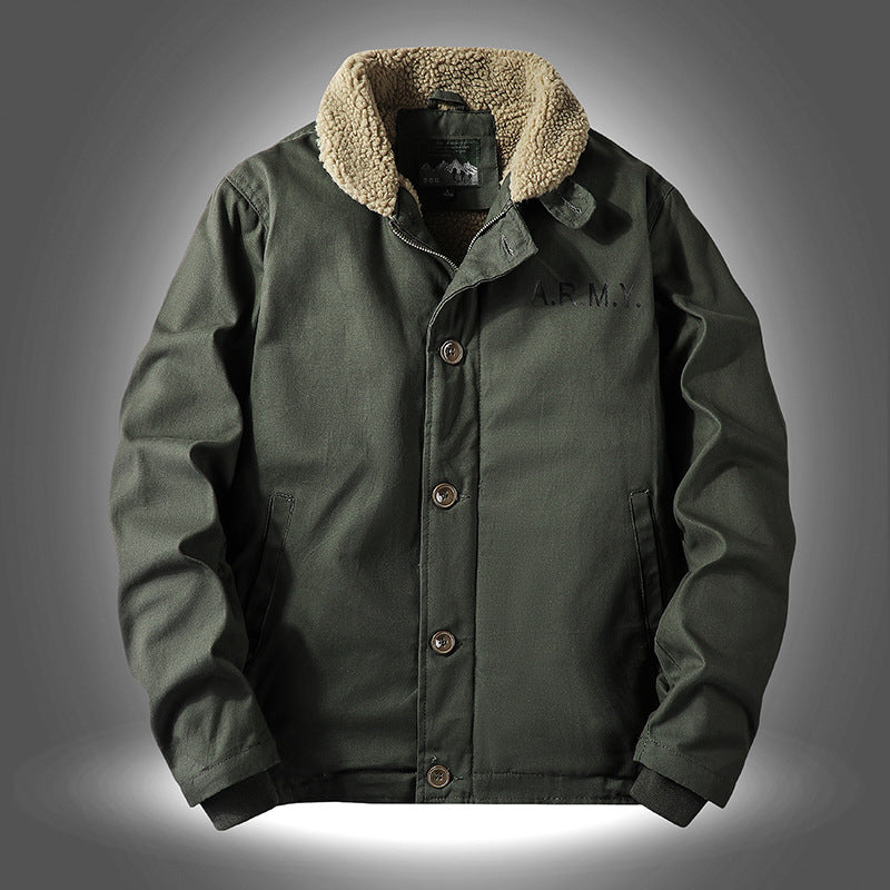 Herren Jacke mit warmem Innenfutter und stylischem Kragen Echoarchiv