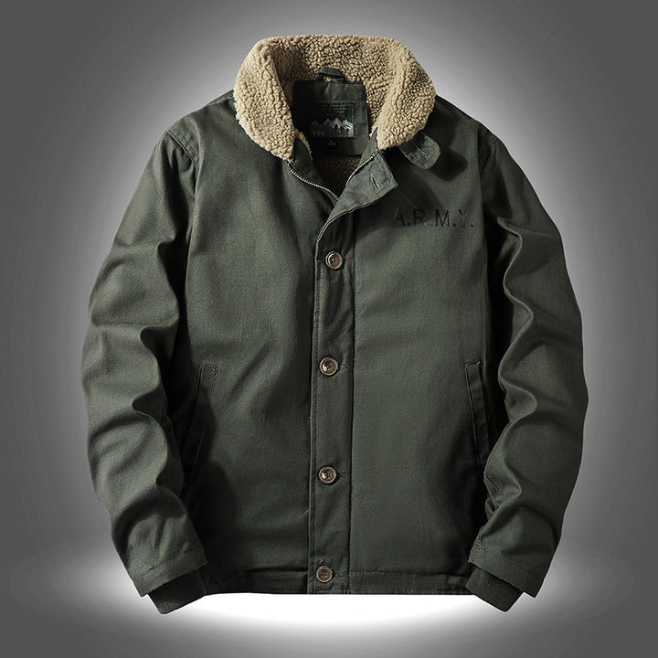 Herren Jacke mit warmem Innenfutter und stylischem Kragen Echoarchiv