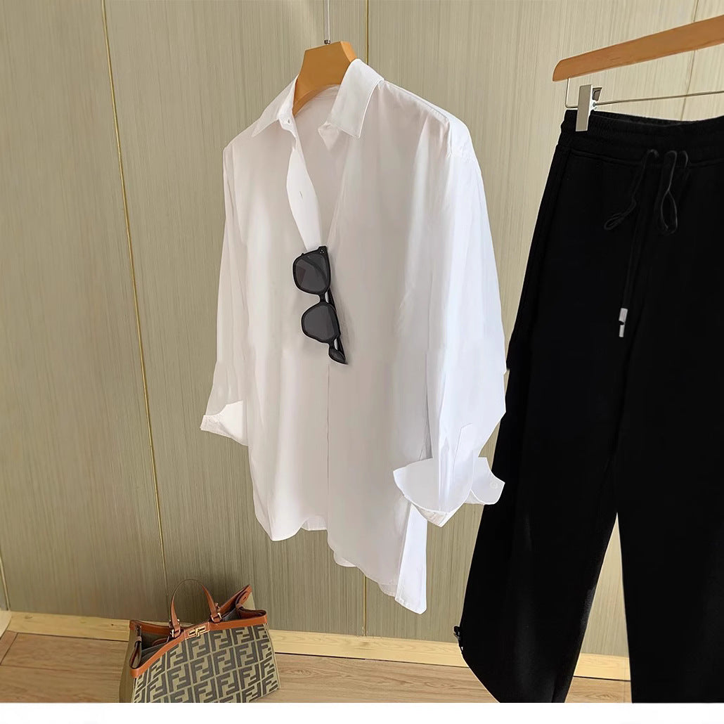 Damen Lässige Oversized-Bluse Echoarchiv