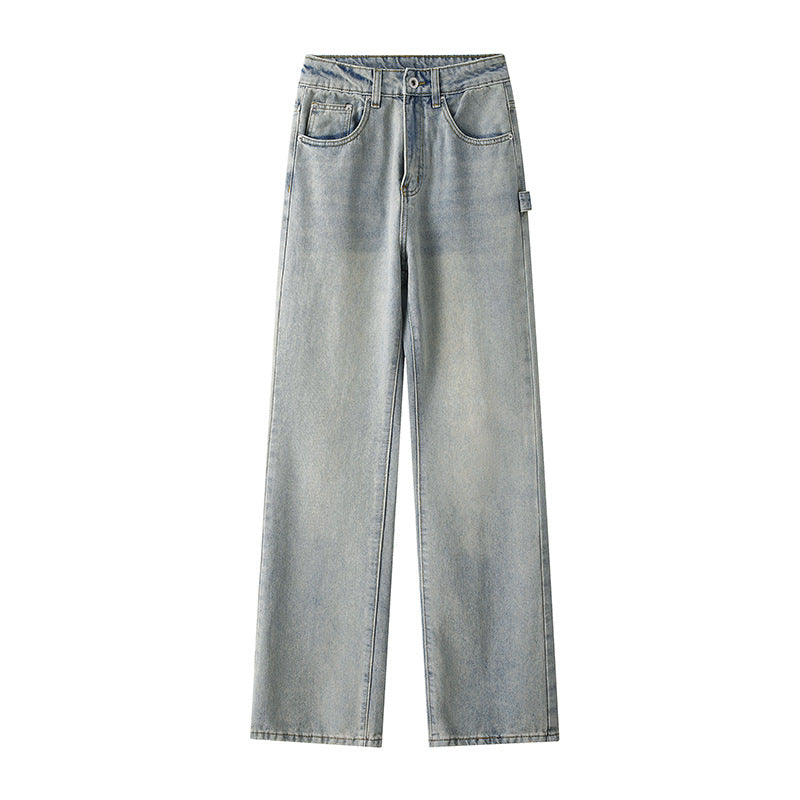 Herren Weitgeschnittene Jeans mit hohem Bund und praktischen Taschen Echoarchiv