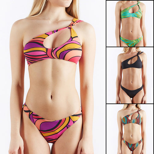 Damen Einseitiger Bikinis mit modischem Cut-Out Echo Archiv
