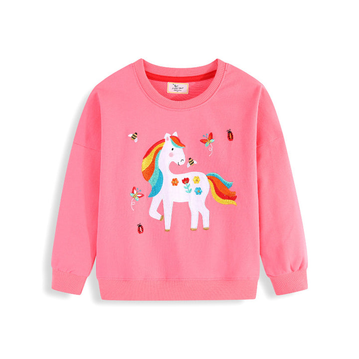 Mädchen Sweatshirt mit verspieltem Einhorn-Design Echo Archiv