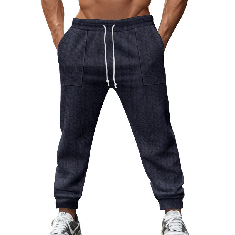 Herren lässige Strick-Jogginghose mit elastischem Bund und praktischen Taschen Echoarchiv