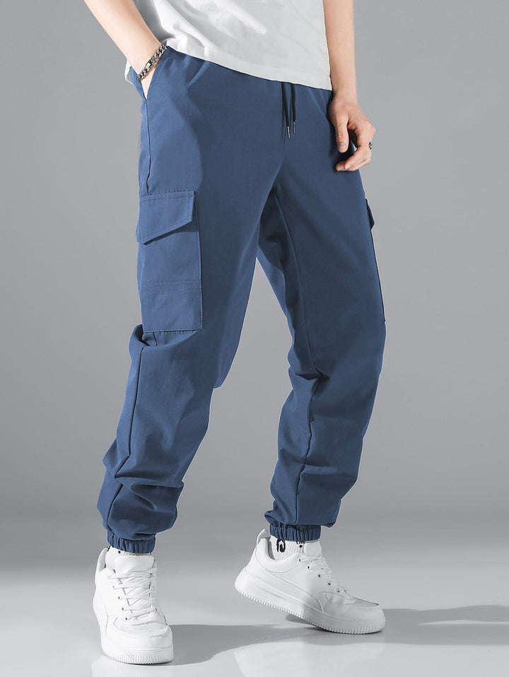 Herren Cargo-Jogginghose mit elastischem Bund und vielseitigen Taschen Echoarchiv