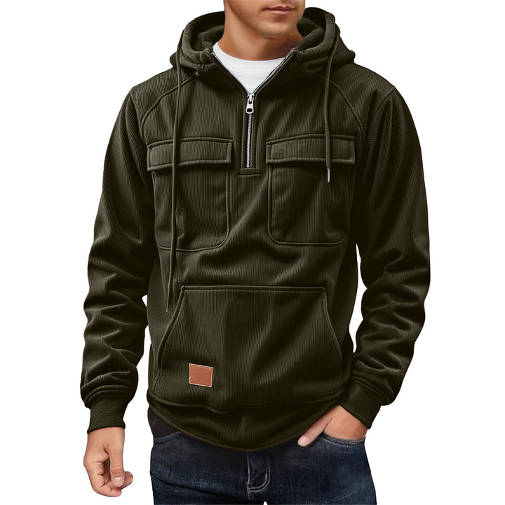 Herren Fleece-Hoodie mit praktischen Taschen Echoarchiv