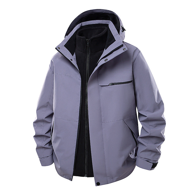 Herren Wasserdichte Outdoor-Jacke mit verstellbarer Kapuze Echo Archiv
