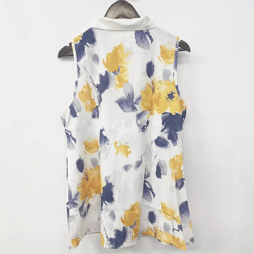 Damen nan Seidenimitat-Buttondown-Top mit Spitzenpasse und Perlenknopfleiste Echo Archiv