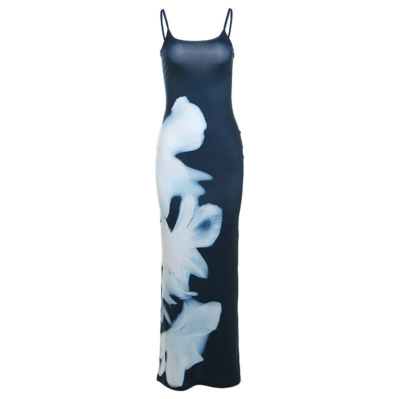 Damen Elegantes Maxikleid mit schmeichelnder Silhouette und floralem Design Echo Archiv