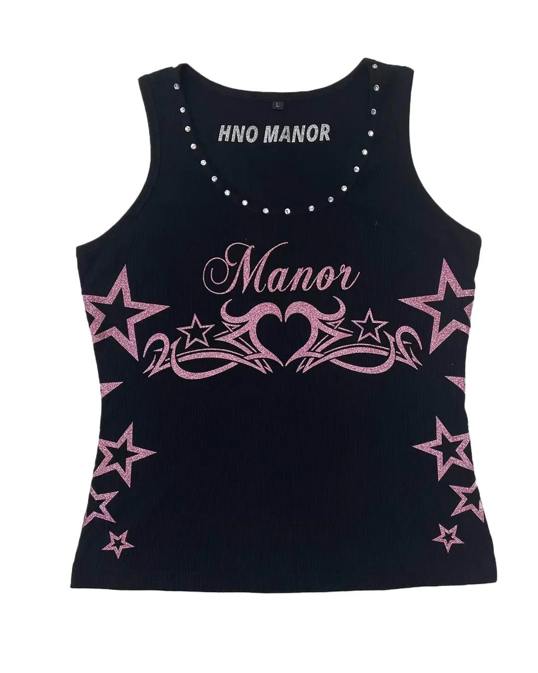 Damen Trendiges Tanktop mit Glitzerdesign Echo Archiv