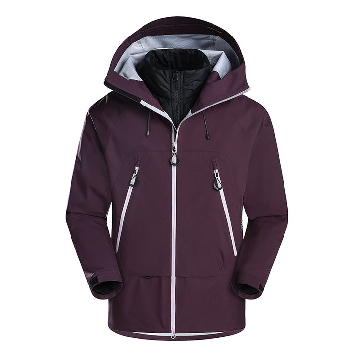 Herren wasserdichte Softshell-Jacke mit herausnehmbarer Stepp-Innenjacke Echoarchiv