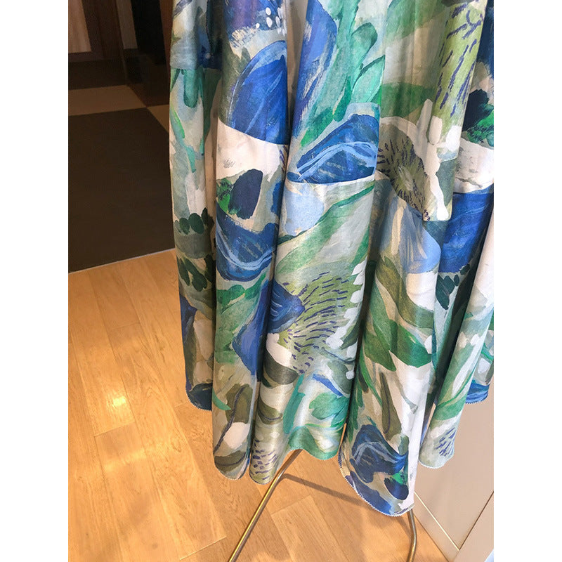 Damen Elegante und luftige Blusenkombination mit Maxi-Rock Echoarchiv