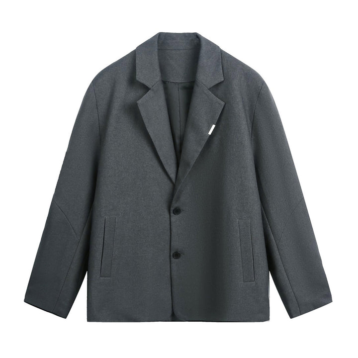 Unisex Boxy-Sakko im Oversize-Schnitt mit Reverskragen und dezentem Knopfverschluss Echo Archiv