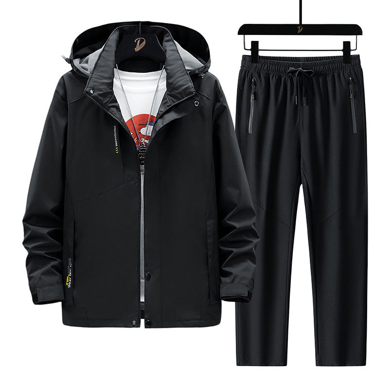 Herren Wetterfeste Outdoorjacke und Sporthose Echo Archiv