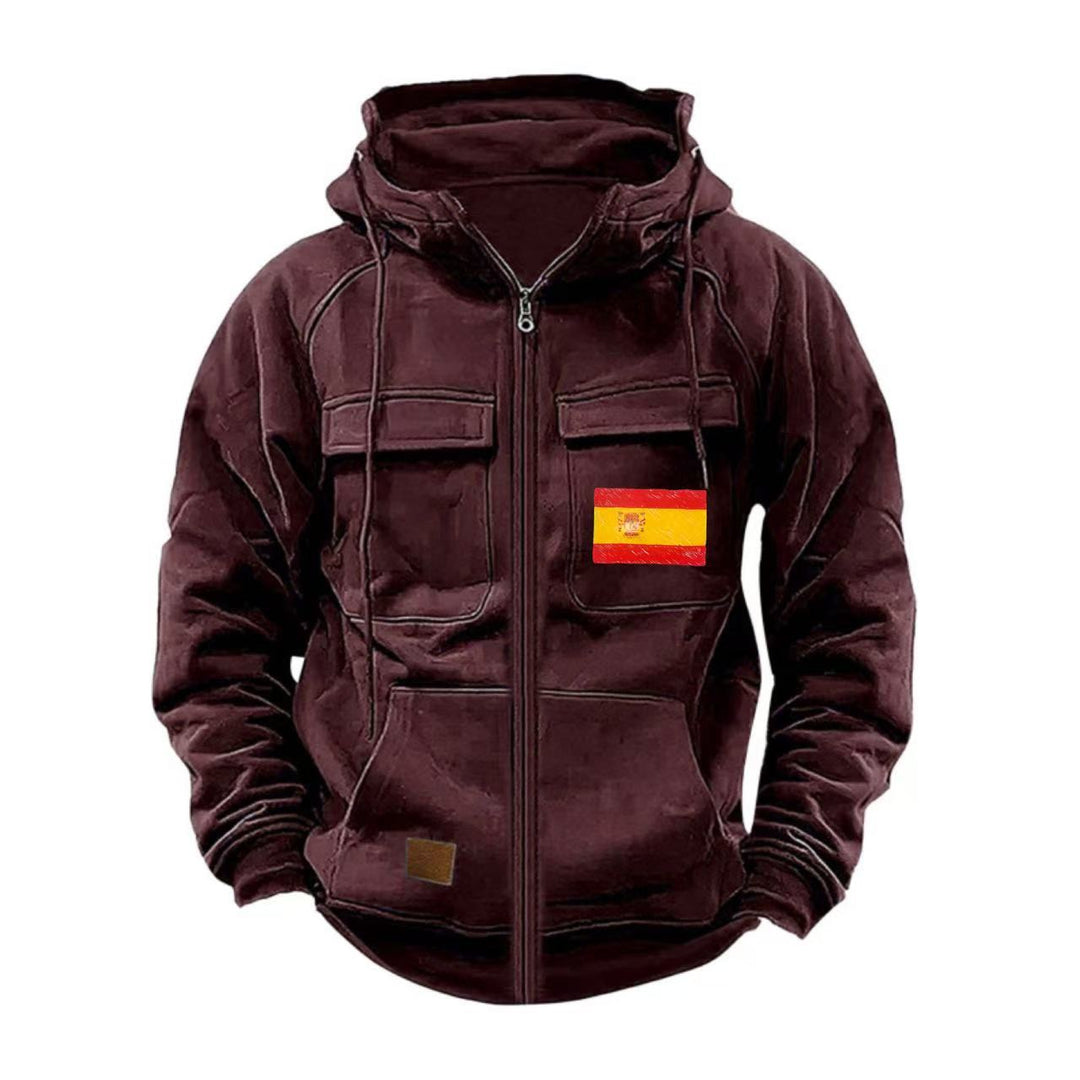 Herren funktionale Jacke mit mehreren Taschen Echoarchiv