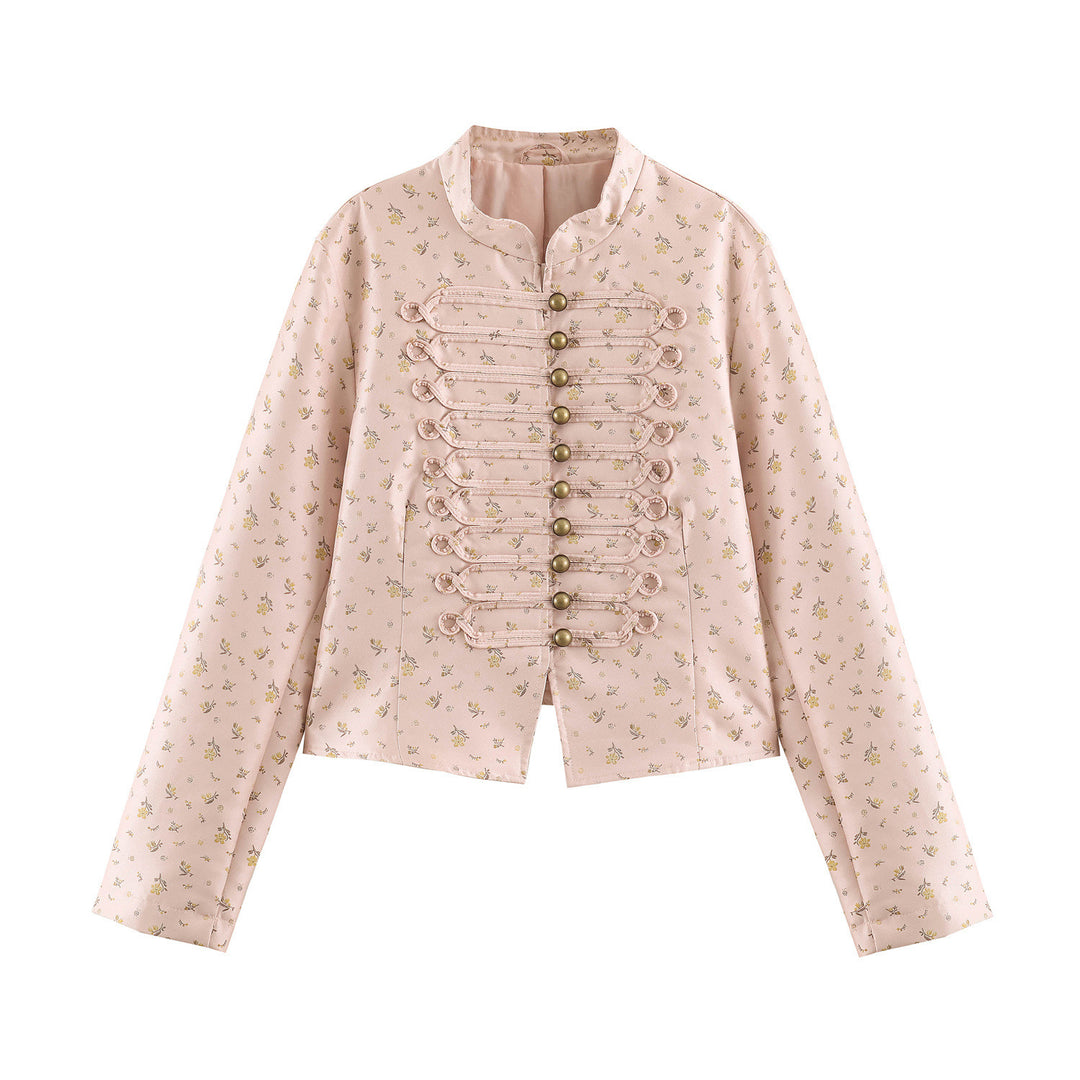 Damen Kurzjacke mit Mandarinkragen und dekorativen Knebelverschlüssen Echo Archiv