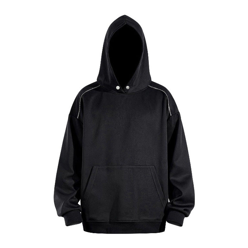 Herren Oversize-Kapuzenpullover mit Kängurutasche und Raglanärmeln Echo Archiv