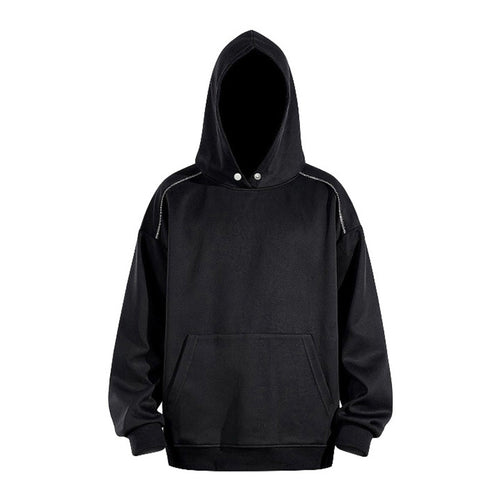 Herren Oversize-Kapuzenpullover mit Kängurutasche und Raglanärmeln Echo Archiv