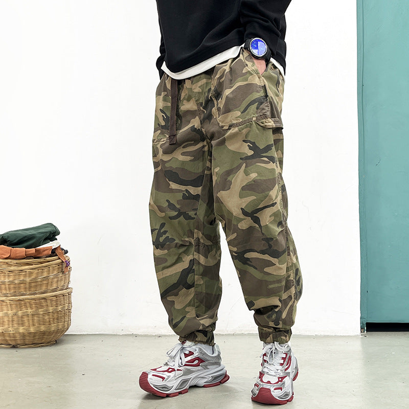 Herren Bequeme Camouflage Cargo-Hose Echo Archiv