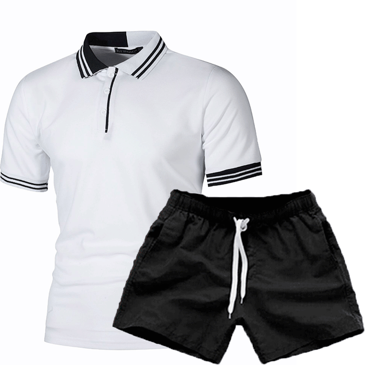 Herren Polohemd und Shorts Set mit modischem Design und funktionalem Komfort Echoarchiv