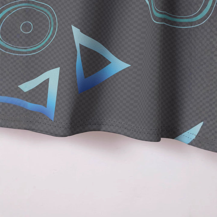 Herren modernes Poloshirt mit kreativem geometrischen Design Echoarchiv