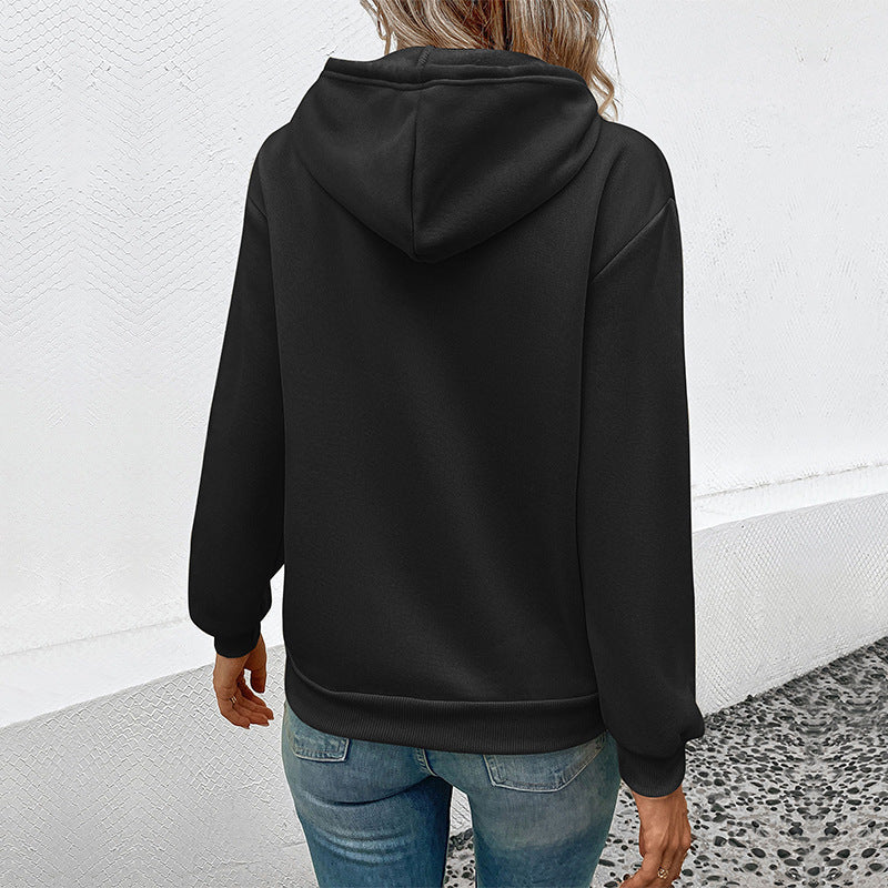 Damen Hoodie mit Halloween-Kürbisprint, Kapuze und Kängurutasche Echoarchiv