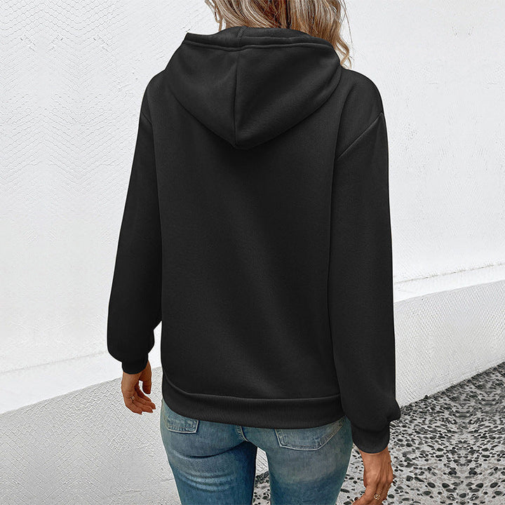 Damen Hoodie mit Halloween-Kürbisprint, Kapuze und Kängurutasche Echoarchiv