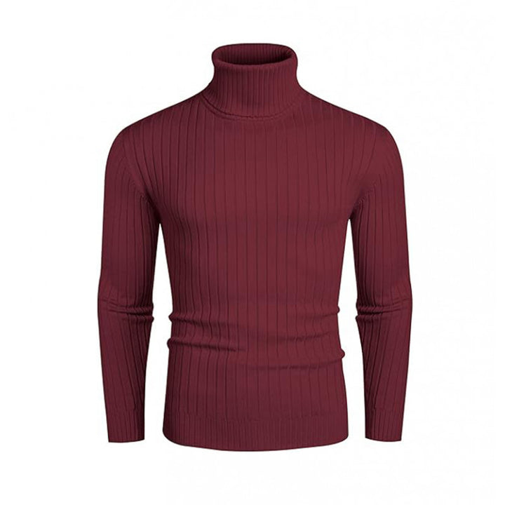 Herren nan gerippter Feinstrick-Rollkragenpullover Slim Fit Echo Archiv