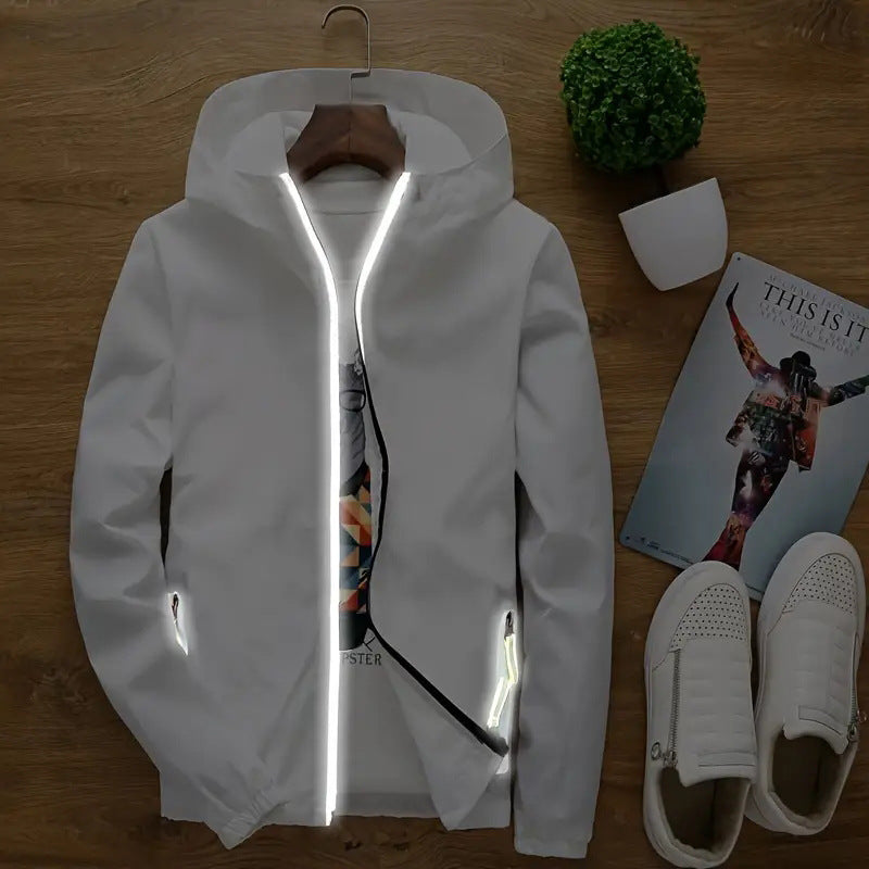 Herren leichte Funktionsjacke mit reflektierenden Details Echoarchiv