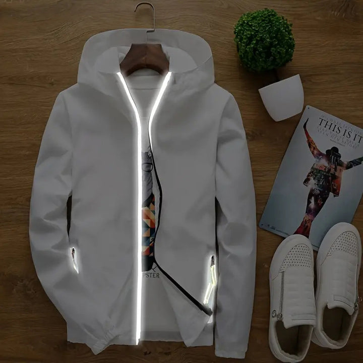 Herren leichte Funktionsjacke mit reflektierenden Details Echoarchiv