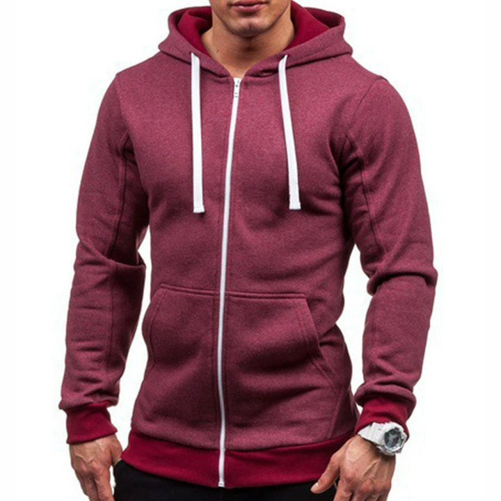 Herren sportlicher Sweatjacke mit durchgehendem Reißverschluss und praktischen Taschen Echoarchiv