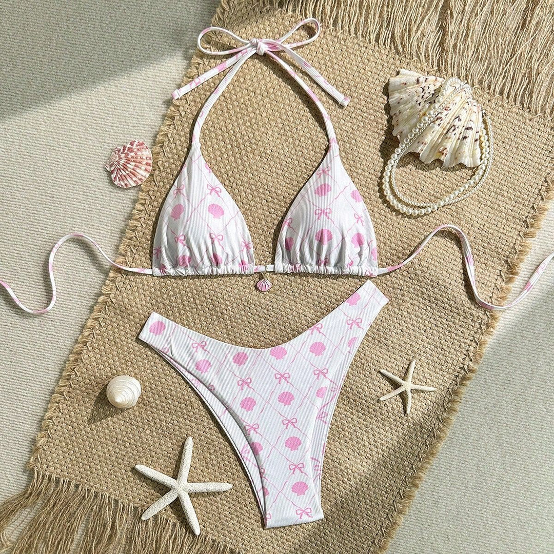 Damen Triangel-Bikini mit verspieltem Muschel-Design Echo Archiv