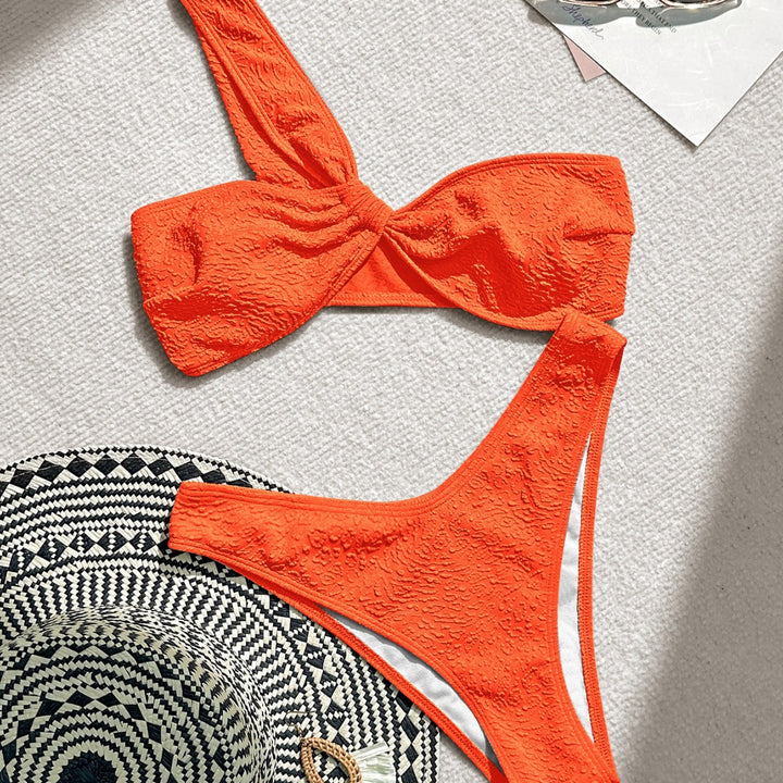 Damen Bandeau-Bikini mit ausgefallenem Strukturdesign Echo Archiv