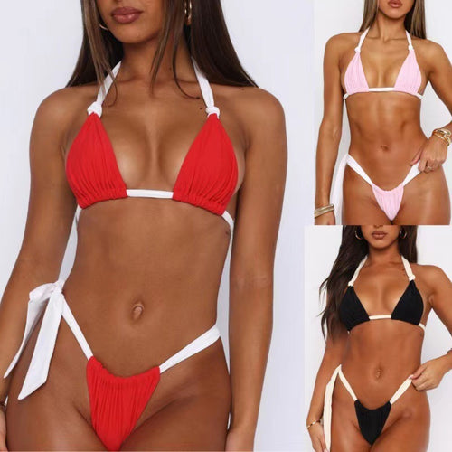 Damen Triangel-Bikini mit feinen Rüschendetails Echo Archiv