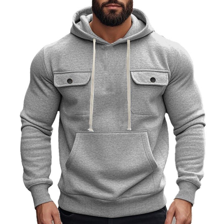 Herren Kapuzenpullover mit praktischen Pattentaschen und modernem Design Echoarchiv