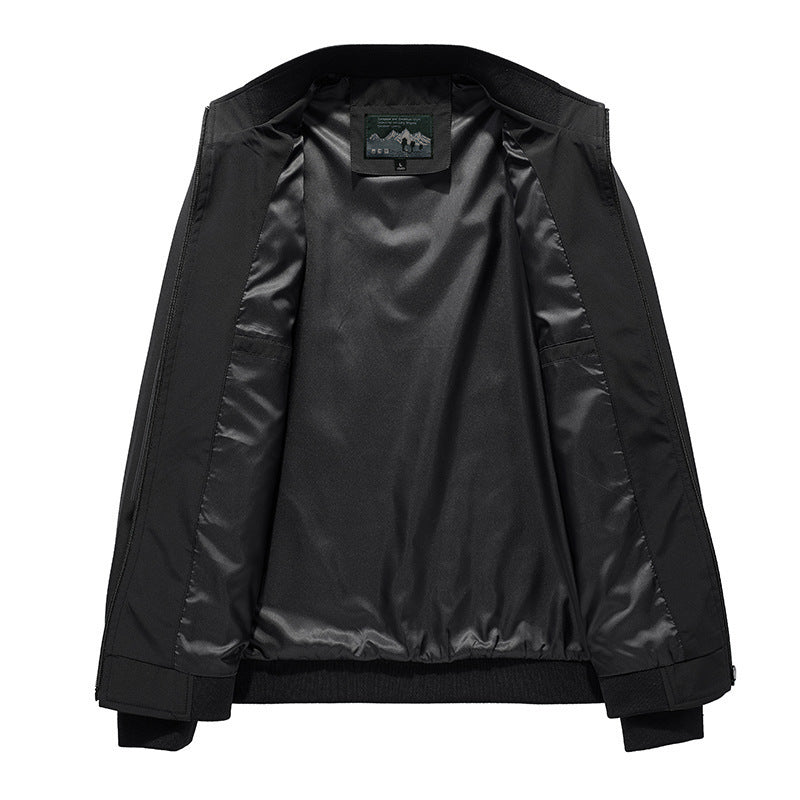 Herren Leichter Softshell-Bomber mit reflektierenden Ärmeldetails und hohem Stehkragen Echoarchiv