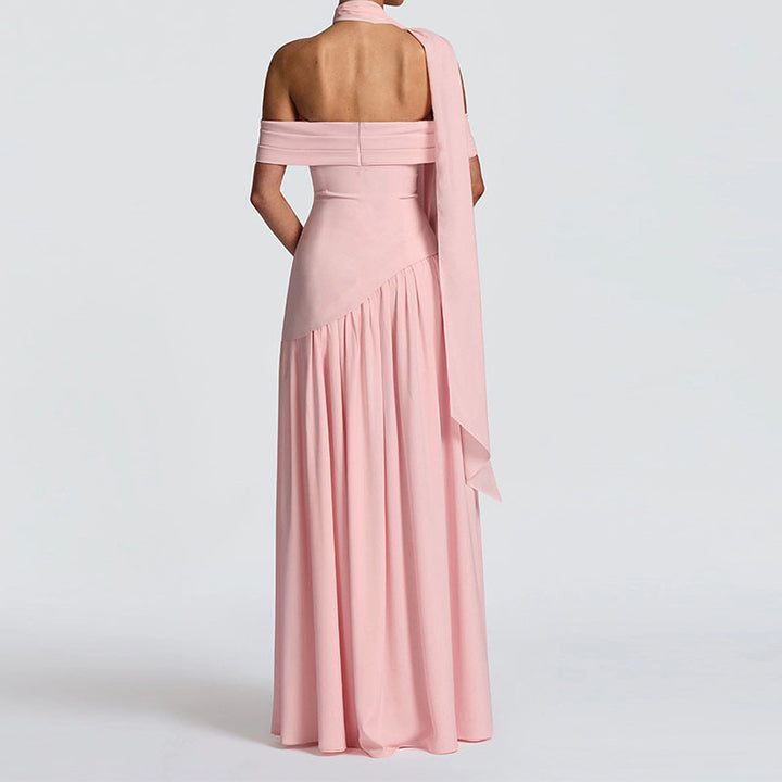 Damen Off-Shoulder Maxikleid mit hohem Schlitz Echo Archiv