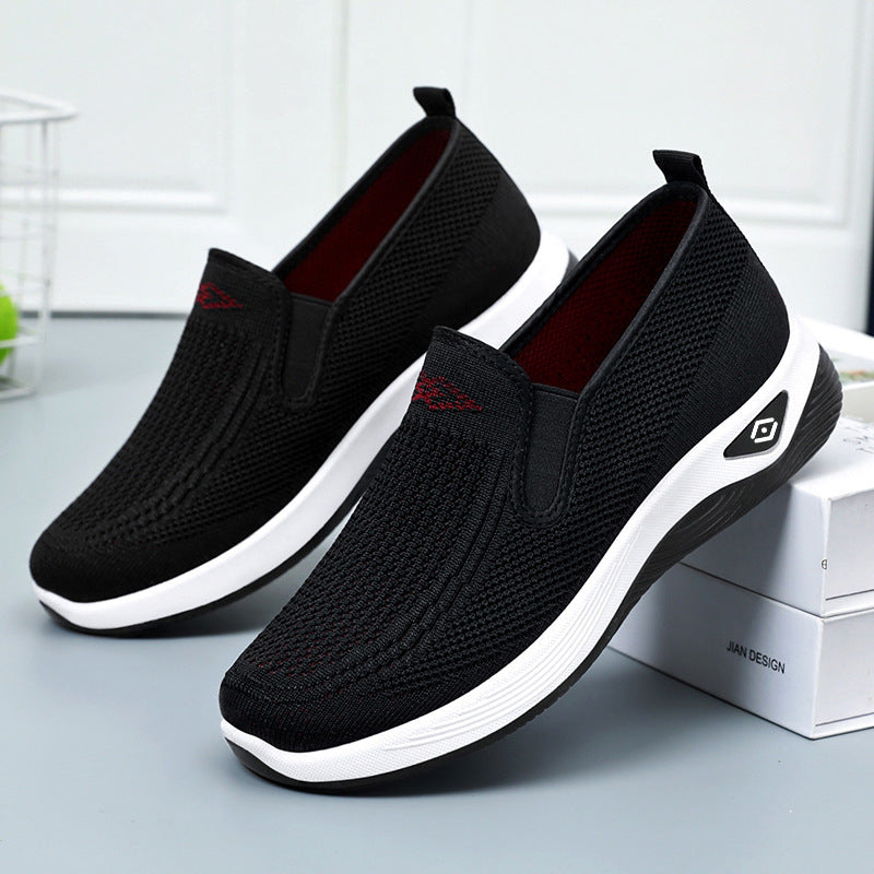 Damen nan atmungsaktiver gestrickter Slip-On Freizeitschuh mit dämpfender EVA-Sohle Echo Archiv