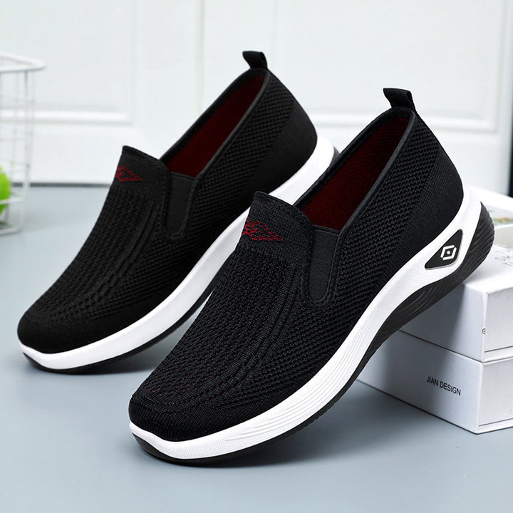 Damen nan atmungsaktiver gestrickter Slip-On Freizeitschuh mit dämpfender EVA-Sohle Echo Archiv