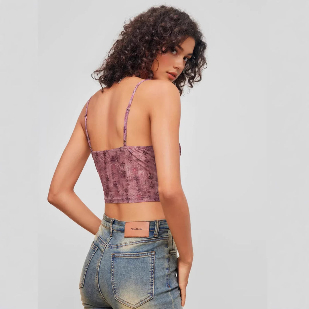 Damen Verspielte Spitzenbluse mit Rüschen Echo Archiv