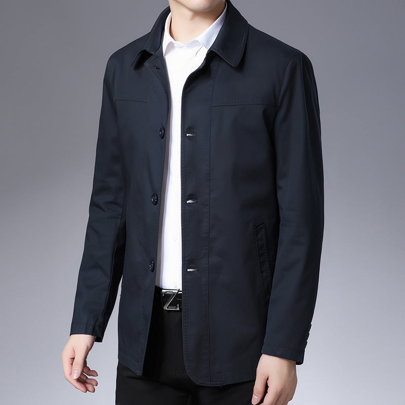 Herren modische Jacke mit klassischem Schnitt und praktischen Taschen Echoarchiv