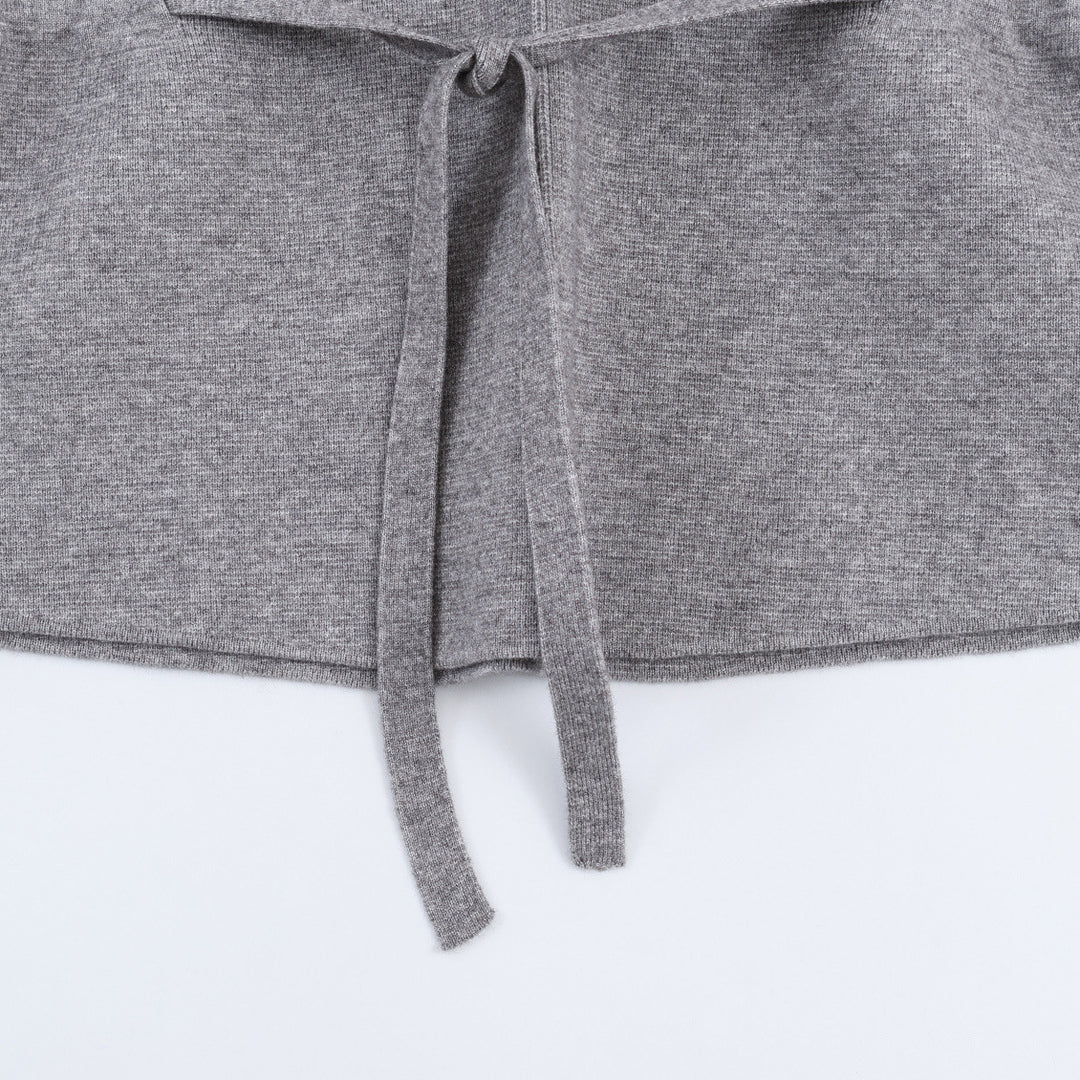 Damen Feinstrick-Pullover mit Tunnelzug‑Taillenband und Ballonärmeln Echo Archiv