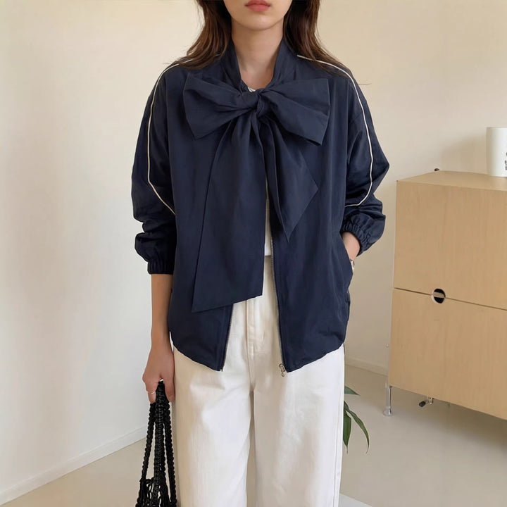 Damen Modische Jacke mit Schleife Echo Archiv
