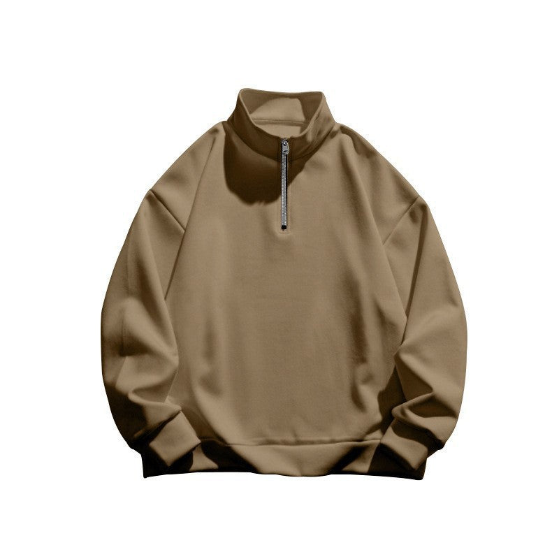 Unisex Relax-Halbzip-Sweatshirt mit hohem Stehkragen, Raglanärmeln und leicht angerauter Innenseite Echo Archiv