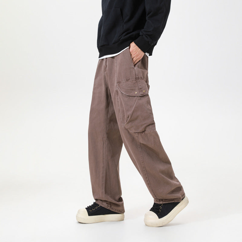 Herren Cargo-Hose im Utility-Look mit elastischem Bund und Knieabnähern Echo Archiv