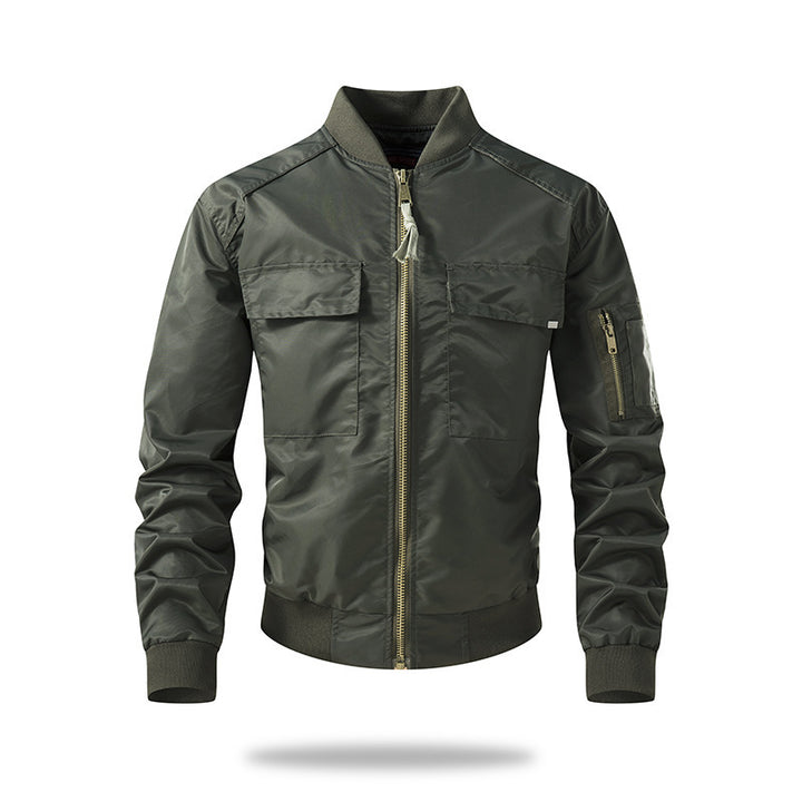 Herren Freizeit-Bomberjacke mit praktischen Taschen und stylischem Kragen Echoarchiv